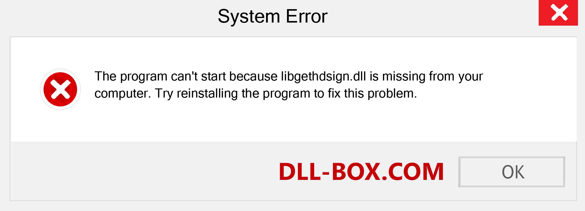  libgethdsign.dll file is missing?. Download for Windows 7, 8, 10 - Fix  libgethdsign dll Missing Error on Windows, photos, images